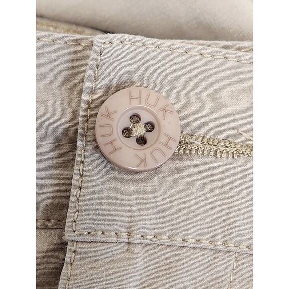 Huk Performance Fishing Shorts Men's 2XL Beige Cargo Vented Stretch Quick Dry - Picture 5 of 9